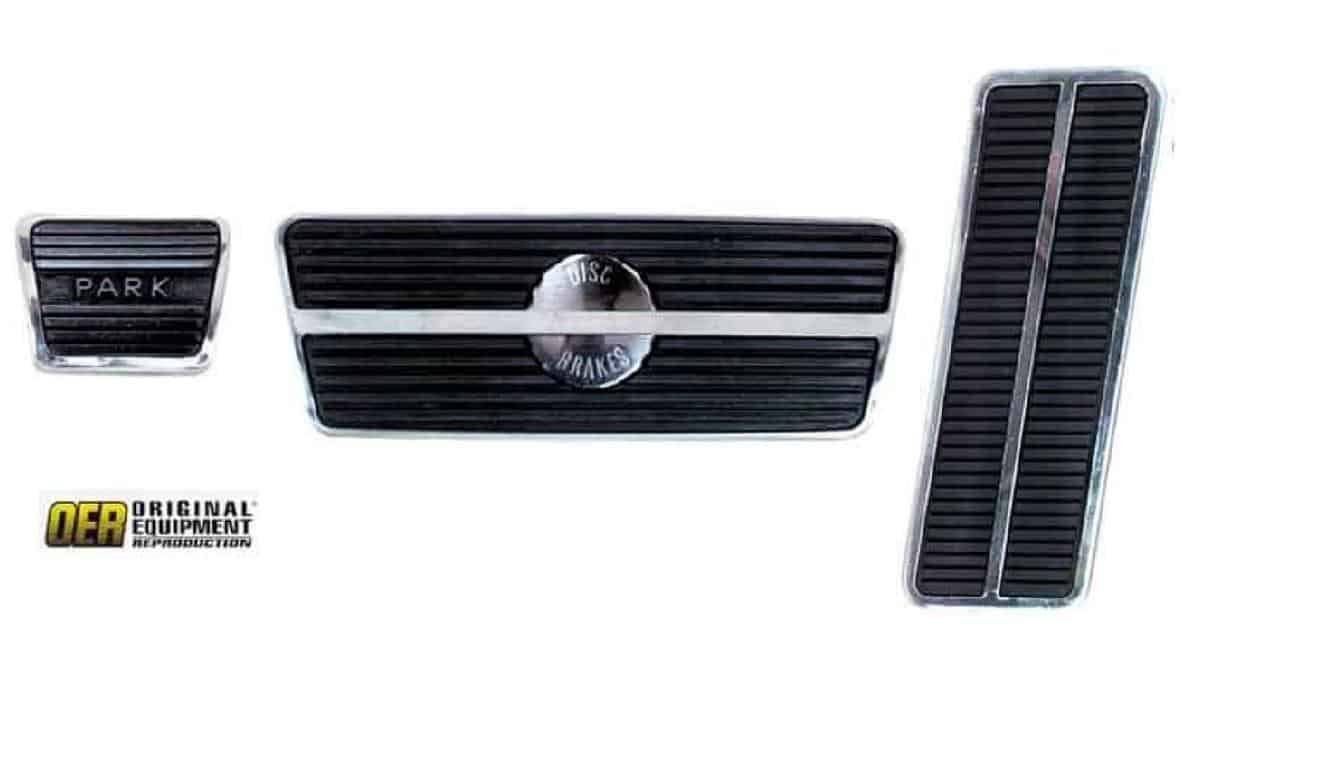 Pedal Pad & Trim Kit: Auto W/Disc Brakes 67-77 GM Various